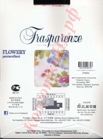  -  Trasparenze () Flowery (pantacollant)